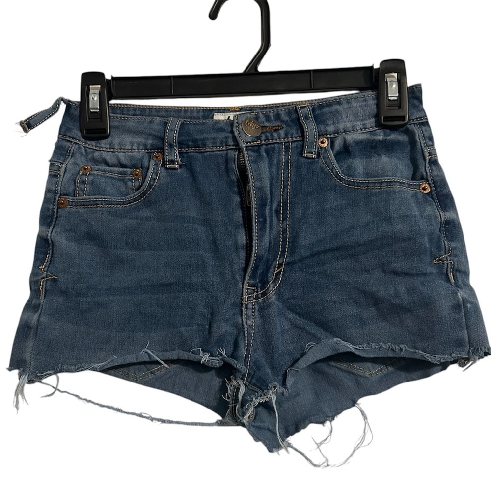 Tokyo Darling Blue Distressed Jean Shorts